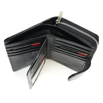 Portfel damski skórzany PIERRE CARDIN 07 SHINY 116 Czarny