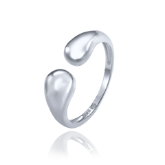 MINET Pierścien srebrny z kroplami wielkość 17
