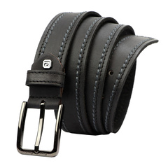 Pasek skórzany męski PIERRE CARDIN 612 KAM02 Czarny