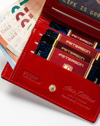 Portfel damski eko PTN 003-LAK Red+Czarny