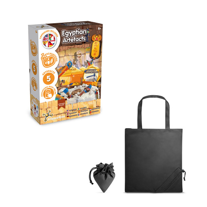 Ancient Egypt Excavation Kit V. Gra edukacyjna dostarczany ze składaną torbą prezentową