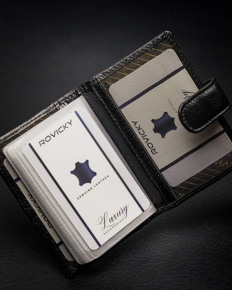 Eleganckie skorzane etui na karty i dokumenty