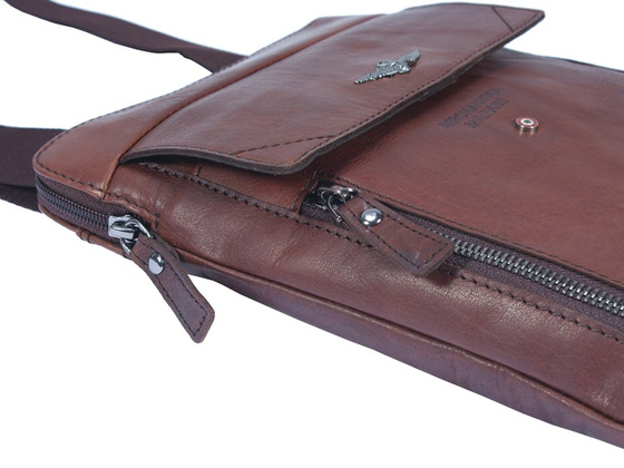 Torba listonoszka Aeronautica Militare Vintage brąz