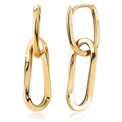 MINET Nowoczesne złote kolczyki Au 585/1000 1,75g