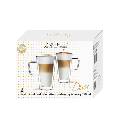 Komplet 2 szklanek do latte 350ml Diva 6490