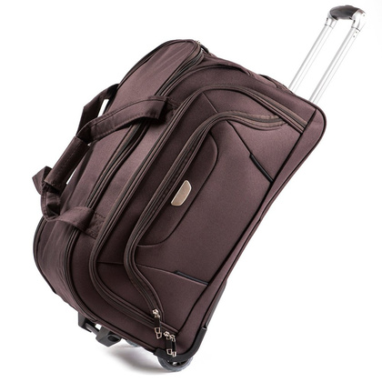 Torba podróżna na kołach WINGS C1055 L Brązowa