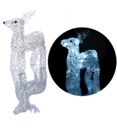 Lampka ledowa renifer - Wysokość 24 cm