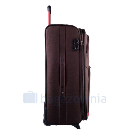 Duża walizka WINGS 206 L Brązowa