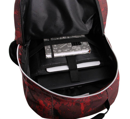 Plecak LEGO Minifigures Burgundy Camo - Tech Teen