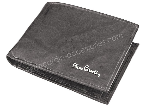 Portfel skórzany męski PIERRE CARDIN FOSSIL TILAK12 8805 RFID Niebieski