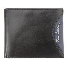 Portfel męski skórzany PIERRE CARDIN TILAK29 8824 RFID Czarny / Niebieski