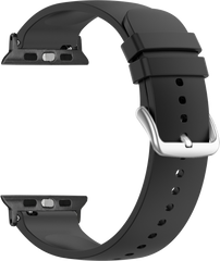 LAVVU Czarny silikonowy pasek do zegarka dla APPLE WATCH 42-44 mm