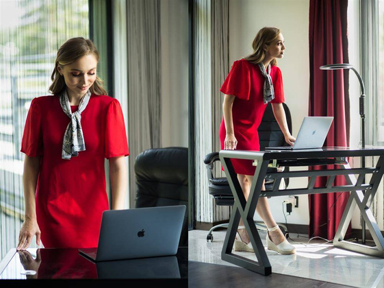 Apaszka - V. van Gogh, Kwitnący Migdałowiec, srebrna (CARMANI)