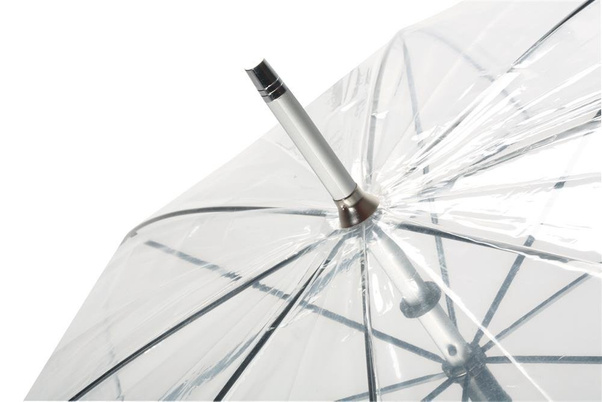 Parasol transparentny KEMER PANORAMIX Srebrny