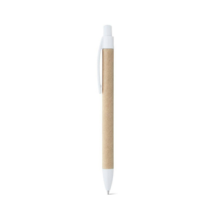 REMI. Długopis z papieru kraft z klipsem