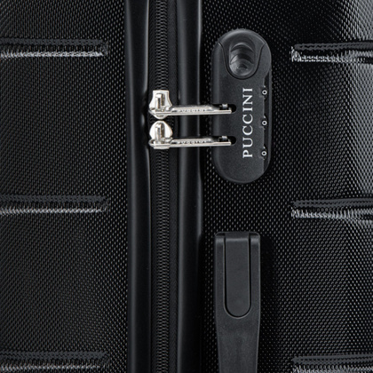 Średnia walizka PUCCINI ALICANTE ABS024B 1 Czarna