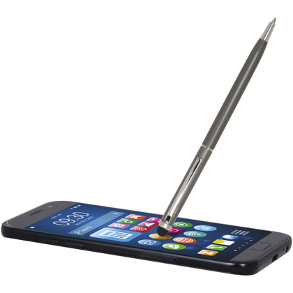 Ore aluminium ballpoint pen with stylus (blue ink)