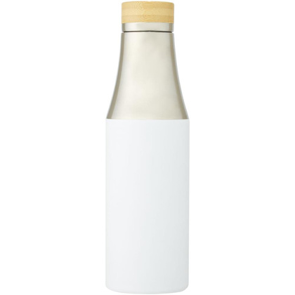 Hulan miedziana, próżniowo izolowana butelka o pojemności 540 ml z bambusową pokrywką