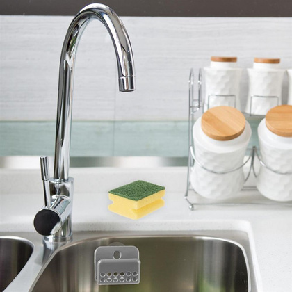 Uchwyt na gąbkę do naczyń szary