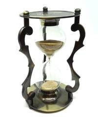 Klepsydra mosiężna - wykończenie antyk 5min.  NC2677