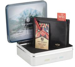 Kompaktowy portfel z ochroną RFID Peterson Czarny