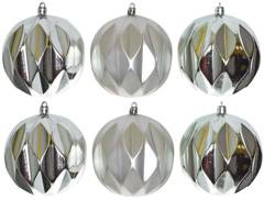 Kpl.6 bombek srebrnych średnich w tubie