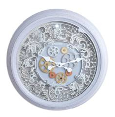 Zegar ścienny z widocznym mechanizmem mały