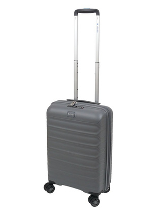 Walizka DIELLE 100 4k 55cm kabinowa szara PP z poszerzeniem
