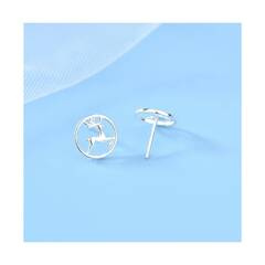 KOLCZYKI SREBRO 925 RODOWANE MINI KST1839