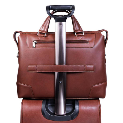 Torba męska skórzana na laptopa 17" MCKLEIN Arcadia Brązowa