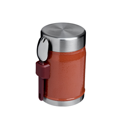 Termos obiadowy ze sztućcem Classic 0,4 L Hammertone Clay / Stanley