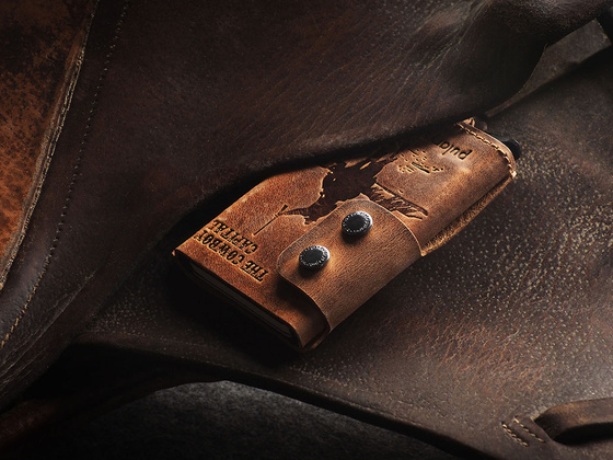 "THE COWBOY CAPITAL" Portfel RFID - SADDLE LEATHER 1950