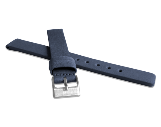 LAVVU Granatowy gładki pasek PLAIN z luksusowej skóry Top Grain - 14