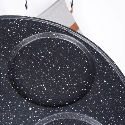 Patelnia do jajek placków pancakes naleśników granitowa GRANDE 27 cm