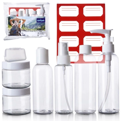 Zestaw podróżny lotniczy na kosmetyki 8 el.