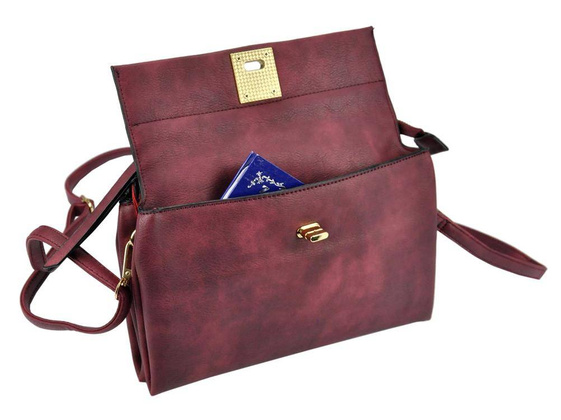 Torebka damska skórzana PIERRE CARDIN 3019 IZA15 Niebieska