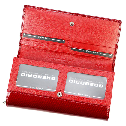 Portfel damski skórzany PELLUCCI CB-122 Czerwony