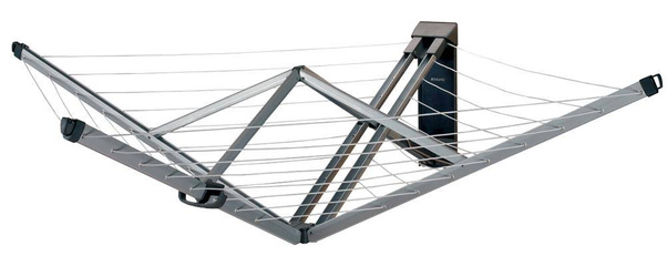 Suszarka ścienna Wallfix 24m szara 375842