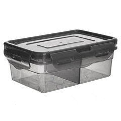 Pojemnik z uszczelką dzielony do przechowywania z pokrywką do żywności 500 ml