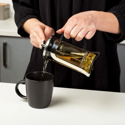 Zaparzacz imbryk dzbanek szklany z tłokiem do zaparzania kawy herbaty ziół ACER 0,35 l