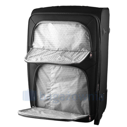 Duża walizka WINGS 6802 L Czarna