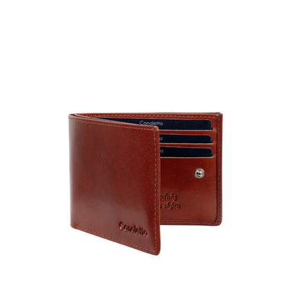 Mały portfel męski Canaletto ze skóry naturalnej z RFID – elegancja i bezpieczeństwo PD1167s40 RFID