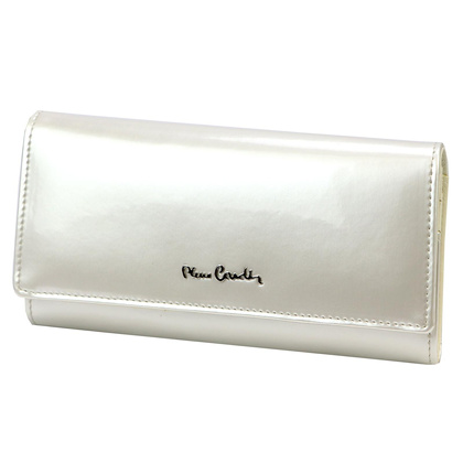 Portfel damski skórzany PIERRE CARDIN 07 SHINY 100 Czerwony