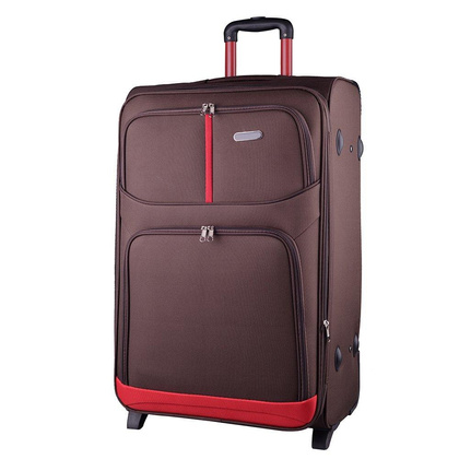 Duża walizka WINGS 206 L Brązowa