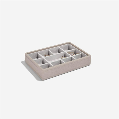 Szkatułka na biżuterię Stackers 11 komorowa mini taupe