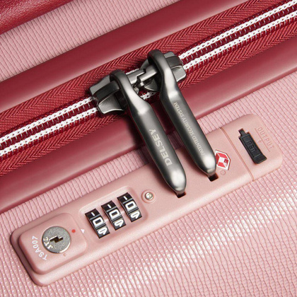 Delsey Chatelet Air 2.0 Mała twarda różowa walizka kabinowa na kółkach 55 cm