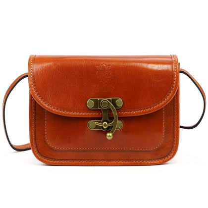 Skórzana torebka damska Florence 57 Ciemna zieleń