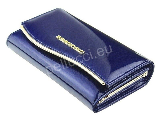 Portfel damski skórzany PELLUCCI ZLF-101 Ciemny Brąz