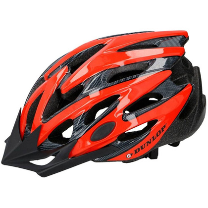 KASK ROWEROWY REGULOWANY DUNLOP MTB RED R.S (53-55CM)