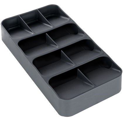 Organizer wkład do szuflady na sztućce szary 39x17x5,5 cm